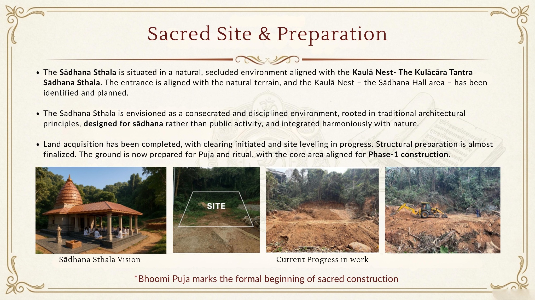 Bhoomi Puja invitation page 3